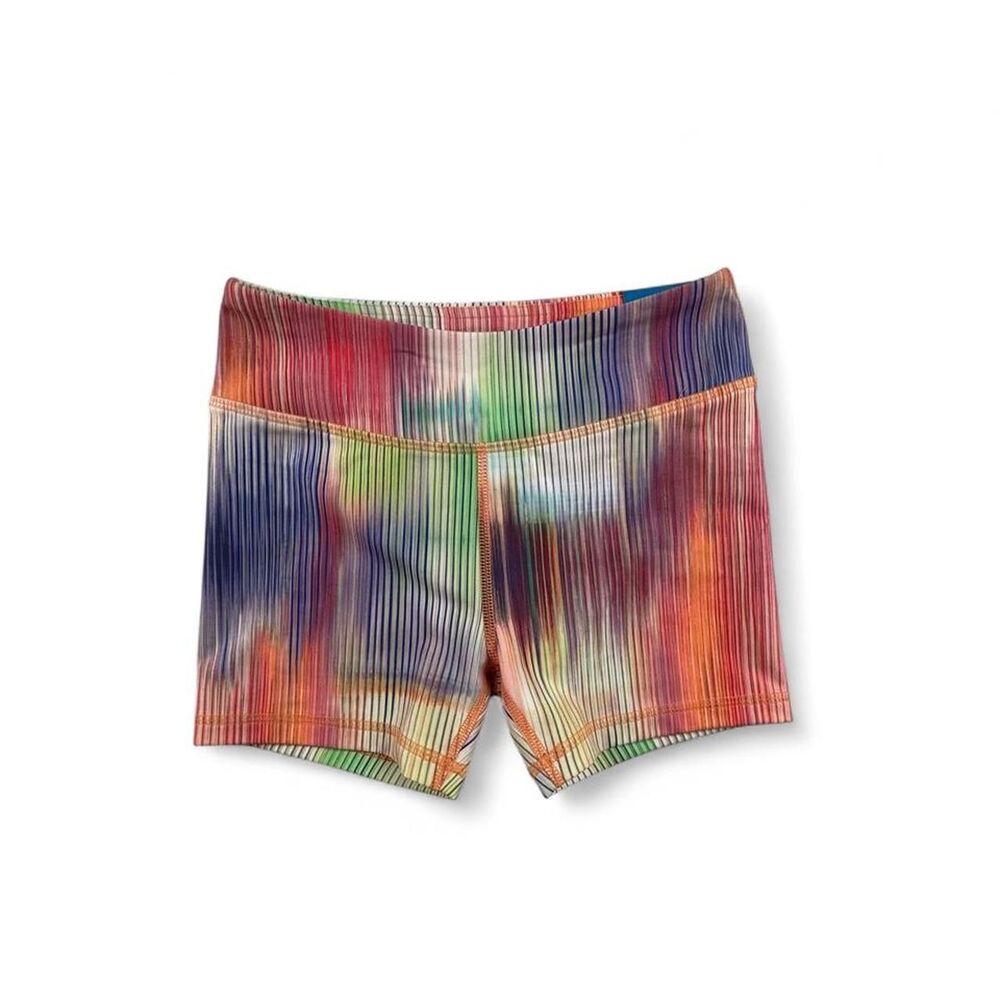 DSG Momentum Shorts Girls M Rainbow Tie Dye Athletic Biker NWT